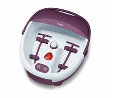 BEURER FB 21 weiß-lila / Fußmassagebad / 60W / Wasserheizung / Vibrations- & Sprudelmassage