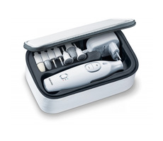 BEURER MP 42 / Maniküre- und Pediküre-Set / 7 Aufsätze / LED-Licht / Koffer