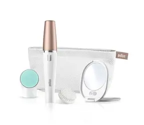 Ausgepackt - Braun FaceSpa 851V / 3-in-1-System / Epilation & Reinigung / weiß / ausgepackt