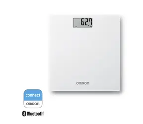 Omron HN-300T2-EGY Intelli IT SMART graue Personenwaage mit Bluetooth / Tragkraft 150 kg