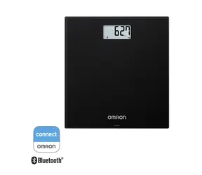 Omron HN-300T2-EBK Intelli IT SMART schwarz / Personenwaage mit Bluetooth / Tragkraft 150 kg
