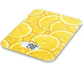 BEURER KS 19 Lemon / digitale Küchenwaage / max. 5 kg / TARA-Funktion / g/lb/ml/oz