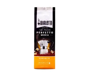 Bialetti Perfetto Moka Vanilia 250g / gemahlener Kaffee / 50 % Arabica & 50 % Robusta / Vanilleextrakt