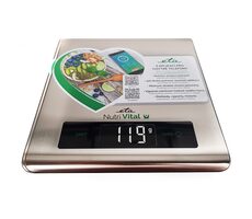 ETA ETA777790000 Vital Edelstahl / Küchenwaage / Maximale Kapazität 5 kg / Genauigkeit 1 g / LCD-Display / Stromversorgung 2x 3V (CR2032) 
