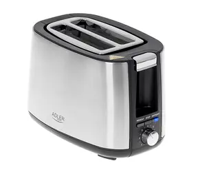 Adler AD 3214 silber / Toaster / 900W / 2 Toasts 