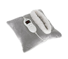 Adler AD 7412 grau / Heizdecke / 8 Temperaturen / 80W / 38 x 38 x 14 cm