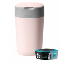 Tommee Tippee Sangenic Twist & Click rosa / Windelkorb 