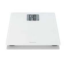 Medisana PS 470 weiß / Personenwaage / Für XL-Personen / LCD-Display / Tragkraft bis 250 kg / gehärtetes Glas (6mm) / Schlussverkauf