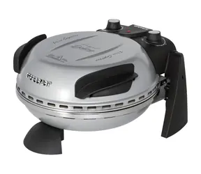 G3Ferrari G1000606 Delizia Silver / Mini-Pizzaofen / 1200 W / Durchmesser 31 cm / einstellbarer Thermostat bis 390 °C