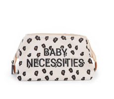 Childhome Kulturbeutel Canvas Leopard / 27 x 13 x 15 cm