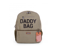 Childhome Wickelrucksack Daddy Bag Canvas Khaki / 40 x 20 x 47 cm