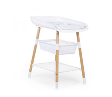Childhome Evolux Natural White / Wickeltisch / 80 x 60 x 98 cm / bis 15 kg