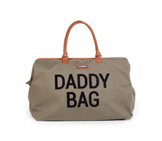 Childhome Wickeltasche Daddy Bag Big Canvas Khaki / 55 x 30 x 40 cm / 58 l / Tragkraft 5 kg