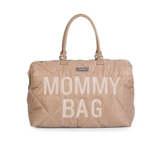 Childhome Wickeltasche Mommy Bag Puffered Beige / 55 x 30 x 40 cm / Tragkraft 5 kg