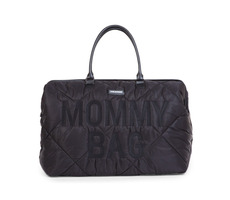Childhome Wickeltasche Mommy Bag Puffered Black / 55 x 30 x 40 cm / Tragkraft 5 kg