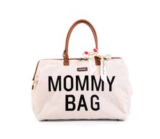 Childhome Wickeltasche Mommy Bag Teddy Off White / 55 x 30 x 40 cm / Tragkraft 5 kg