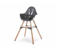Childhome Evolu 2 Natural - Anthrazit / 2in1 Stuhl / von 6 Monaten bis 6 Jahren