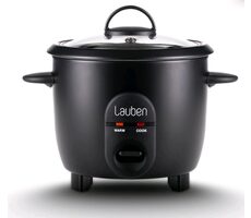 Lauben Reiskocher 600BC schwarz / Stilvoller Reiskocher / 0,6L / 300 W