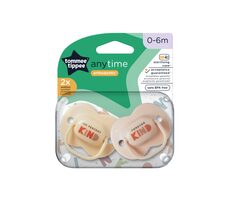 Tommee Tippee C2N Silikon-Schnuller, 2 Stück | 0-6 Monate