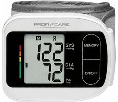 ProfiCare BMG 3018 / Handgelenk-Blutdruckmessgerät / Vollautomatisch / Arrhythmie-Erkennung / 2x AAA