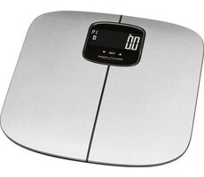 ProfiCare PC-PW 3006 FA silber / Personenwaage / LCD / Belastbarkeit 180 kg / Körperfett / Wassergehalt / Muskelmasse / BMI