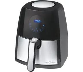 ProfiCook FR 1147 Edelstahl-Schwarz / Heißluftfritteuse / 1500W / 2,5L