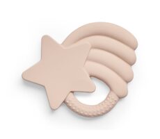 Jollein Beißring Latex Stern Pale Pink / von Geburt an