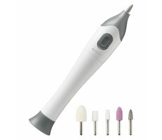 Medisana MP 810 / Maniküre- und Pediküregerät / 2 Geschwindigkeiten / 5 Aufsätze / 2x AAA