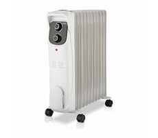 Haeger ELAN 11 / Elektrischer Ölradiator / 11 Rippen / 2500 W / 3 Heizstufen / Thermostat / Räder