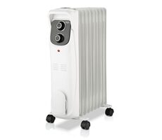 Haeger ELAN 9 / Elektrischer Ölradiator / 9 Lamellen / 2000 W / 3 Heizstufen / Thermostat / Räder