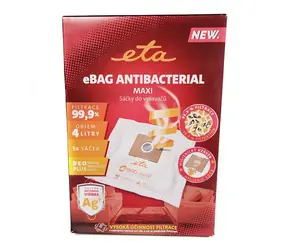 ETA eBag Antibakteriell Maxi ETA960068021 Staubsaugerbeutel / 5 Stück 