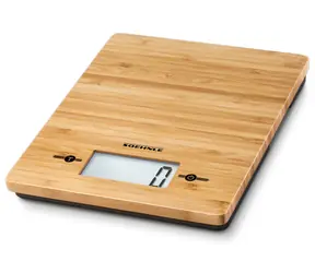 Soehnle Bamboo Bambus / digitale Küchenwaage / max. 5 kg / TARA-Funktion / LCD / Genauigkeit: 1 g