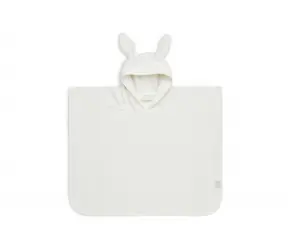 Jollein Badetuchponcho Elfenbein / 60 x 65 cm / von 12 Monaten bis 4 Jahren