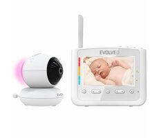 Evolveo NL4 Babyphone / 4,3" LCD / IR-Beleuchtung / Mikrofon / Lautsprecher / Temperatursensor 
