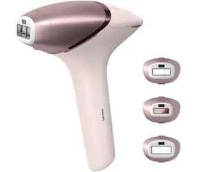 Philips Lumea BRI977/00 rosa-weiß / IPL-Epilierer / Anzahl der Blitze: 450.000 / 4 Aufsätze