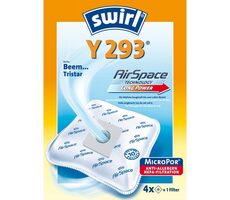 Swirl Y 293 MP PLUS AirSpace Staubsaugerbeutel / Textil / Universal / 4 Stück / Endverkauf