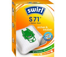 Swirl S 71 MP PLUS AirSpace Staubsaugerbeutel / Textil / Universal / 4 Stück / Restposten