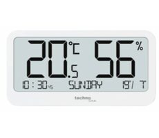 TechnoLine WS 9455 weiß / Temperatur / Luftfeuchtigkeit / Uhr / 1x CR2032