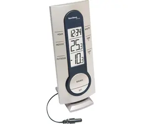 TechnoLine WS 7033 silber / Uhr / Temperatur / 1x AAA