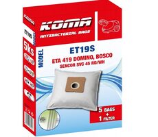 KOMA ET19S Staubsaugerbeutel ETA Domino 1419 / 5 Stk