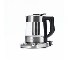 Severin WK 3473 silber / Schnellkochtopf / 2200W / 1 l / Edelstahl + Glas