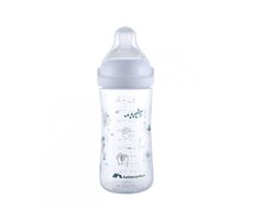 BEBECONFORT Emotion Physio Säuglingsflasche 270 ml 0-12 Monate+ weiß