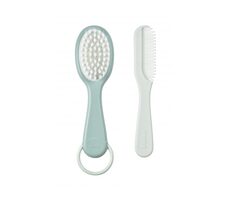 Beaba Baby Bürste und Kamm Grün Blau / ab der Geburt