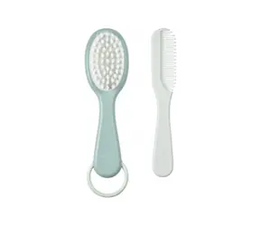 Beaba Baby Bürste und Kamm Grün Blau / ab der Geburt