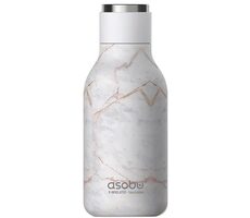 Asobu Urban Drink Bottle Marble 0,473 L / Thermosflasche / kalt bis zu 24 Stunden / heiß bis zu 12 Stunden