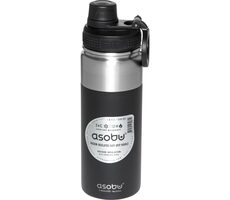Asobu Alpine Flask Bottle Black 0,53 L / Thermosflasche / kalt bis zu 24 Stunden / heiß bis zu 12 Stunden