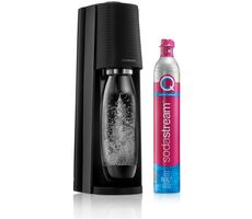 SodaStream Terra schwarz / Wassersprudler / BPA-frei / 1x Flasche 1 L/ 1x CO2-Gas