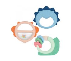 Ludi Rassel mit Beißring Tiere 3 Stück / ab 3 Monaten