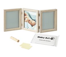 Baby Art My Baby Touch Double Stormy / Rahmen für Foto und Hand- und Fußabdruck