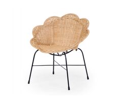 Childhome Kinder-Rattan-Sessel Flower / 51 x 45 x 55 cm / ab 2 Jahren